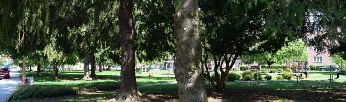 Park v obytnej štvrti Lány v Považskej Bystrici