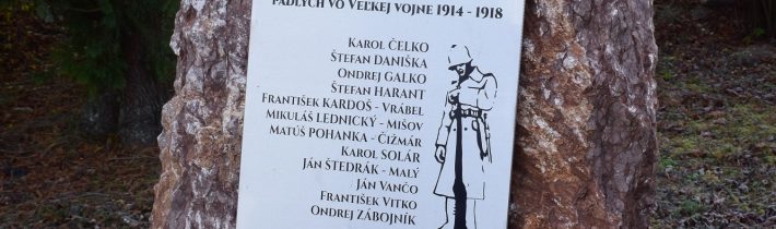 Pamätník obetiam 1.svetovej vojny v Malých Ledniciach