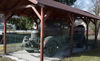 Historické hasičské auto v Jasenici