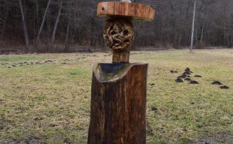 Socha Pacha v Manínskej tiesňave – Považská Bystrica