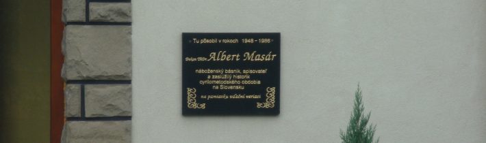 Pamätná tabuľa A. Masára v Lysej pod Makytou