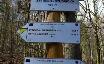Turistická báza obce Slopná – žltý chodník