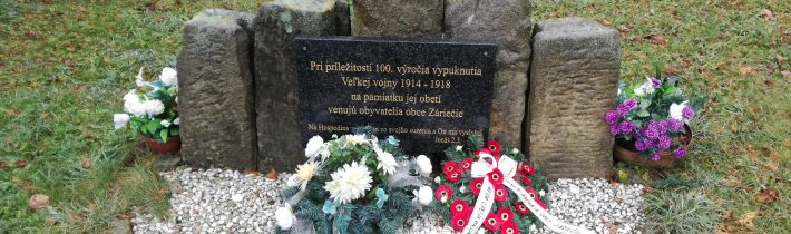 Pamätník obetiam 1.svetovej vojny v Záriečí