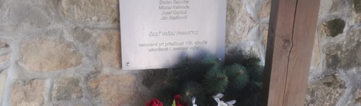Pamätná tabuľa obetiam 1.svetovej vojny v Orlovom – Považská Bystrica