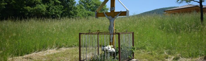 Drevený kríž pred obcou Šípkov