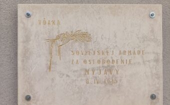 Pamätná tabuľa oslobodenia mesta v Myjave